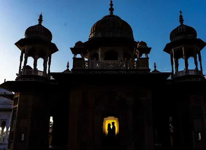 a building with domed roofs