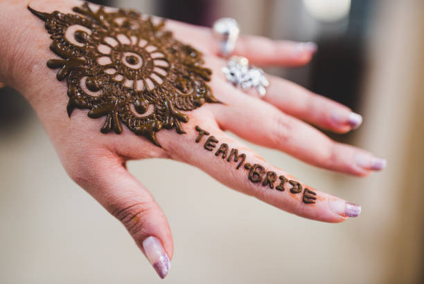 Name & Date Mehndi Simple Mehndi Designs