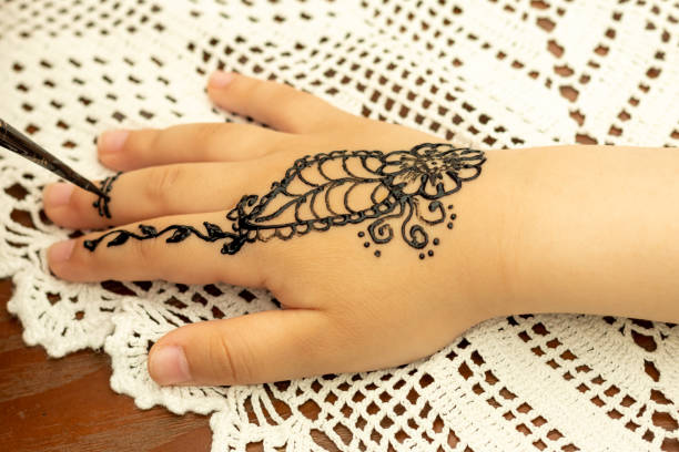 Leaf & Dot Bracelet Simple Mehndi Designs